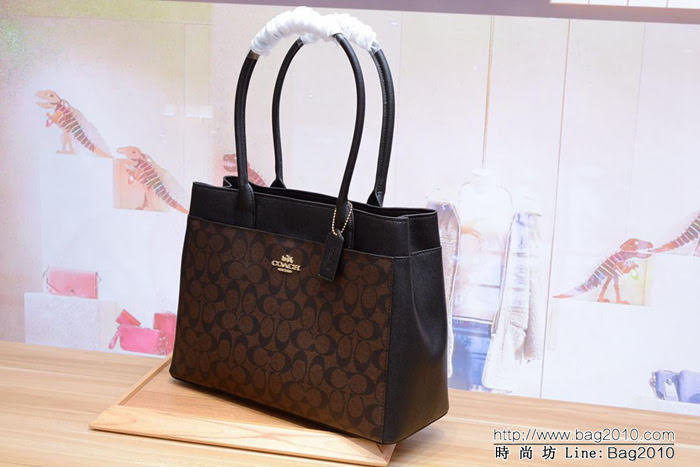 COACH蔻馳 專櫃最新爆款 31475 女士海報款 大號戴妃包 時尚手提包  Chz1500